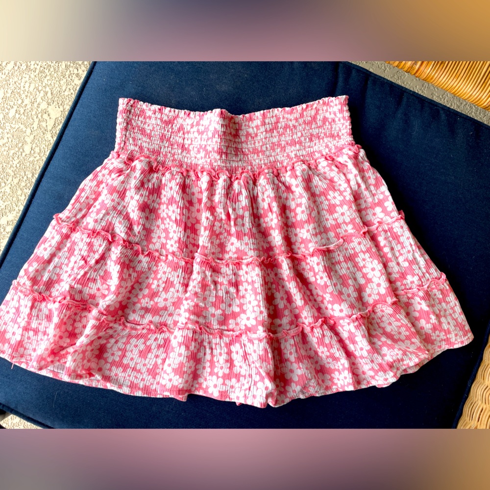 Pink Lily Floral girl’s Skirt SZ L. Princess